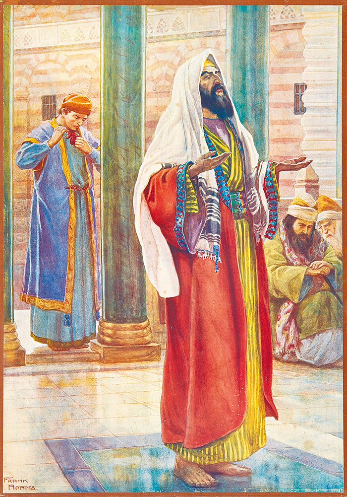 "The Pharisee and the Publican", by Frank Adams